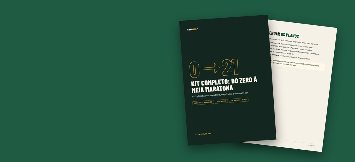Kit de planilhas de corrida em PDF